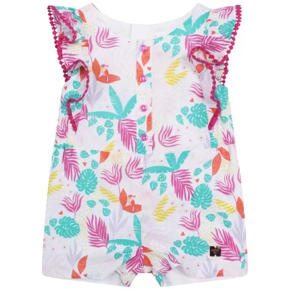 Combi-short sans manche Fille Blanc