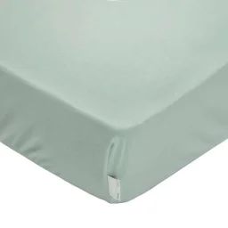 Drap Housse En Coton Jersey Uni 90×190 Vert De Gris Vert