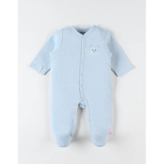 Pyjama Dors-bien En Jersey Bio Bleu