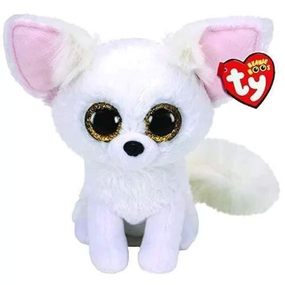 Peluche Ty UK Ltd Phoenix Fox – Beanie Boos, Multicolore, 15 cm blanc