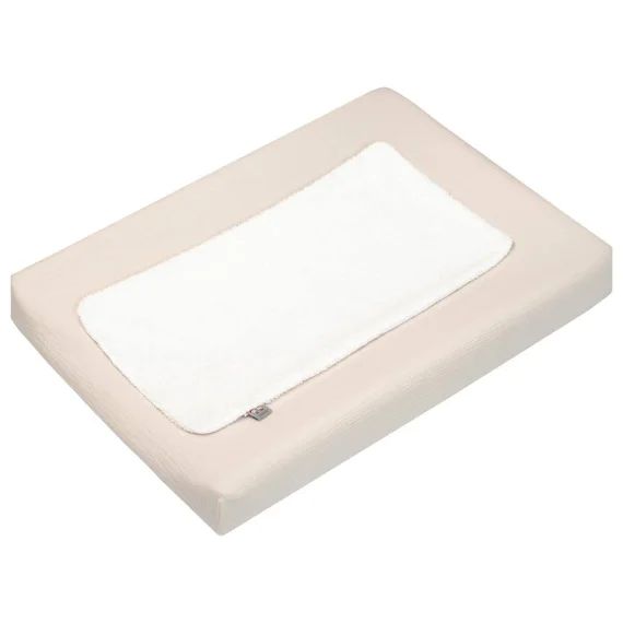 Housse De Matelas À Langer + Éponge Bambou Jeanne Beige