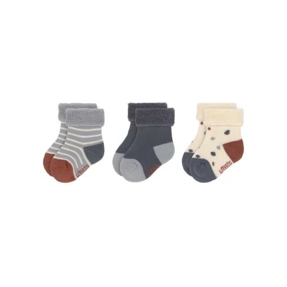 Lot de 3 paires de chaussettes bébé en coton bio Tiny Farmer bleu (pointure 12-14)