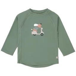T-shirt anti-UV manches longues Scooter et Chien vert (7-12 mois)