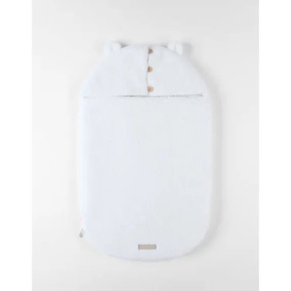 Nid D&rsquo;ange Jersey Et Sherpa – Blanc Blanc