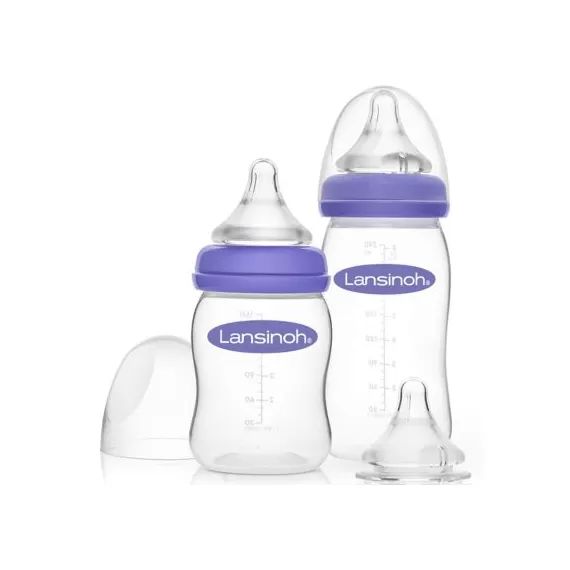 Coffret de naissance biberons et tétines spécial allaitement Natural Wave