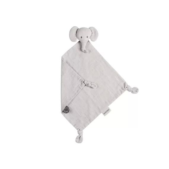 Doudou plat Tembo l&rsquo;éléphant gris (30 cm)