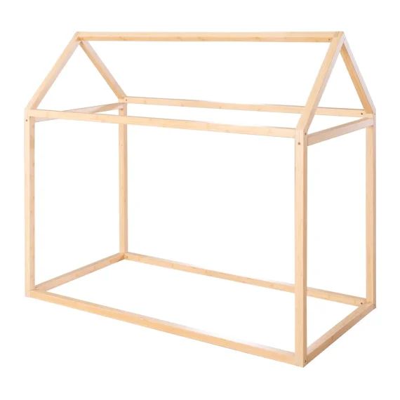 Lit Cabane En Bambou Fsc® Pour Enfant – Lit Montessori Au Sol Naturel