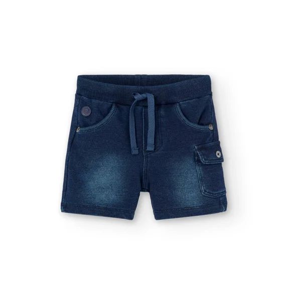 Bermuda En Molleton Jean Bleu