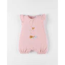 Combishort Lapin En Jersey Rose