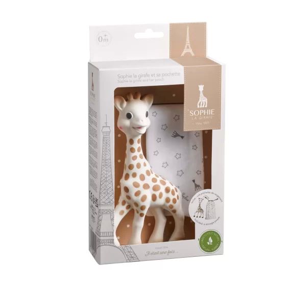 Sophie la girafe et sa pochette de rangement