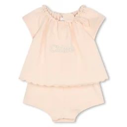 Combinaison-short avec étoiles Fille Beige