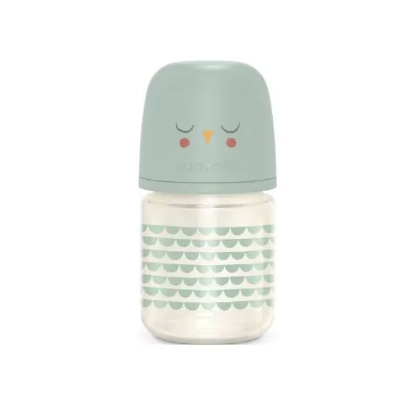 Biberon en verre tétine SXPro S Bonhomia vert d&rsquo;eau (120 ml)