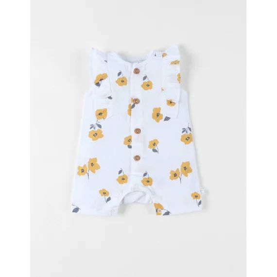 Combinaison Style Et Confort Crépon De Coton Blanc