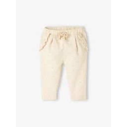 Pantalon molleton bébé fille écru