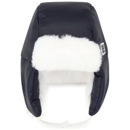 Chapka doublée en polaire Garçon Bleu