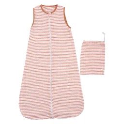 Gigoteuse Lange Bébé En Coton Bio Blanc/orange