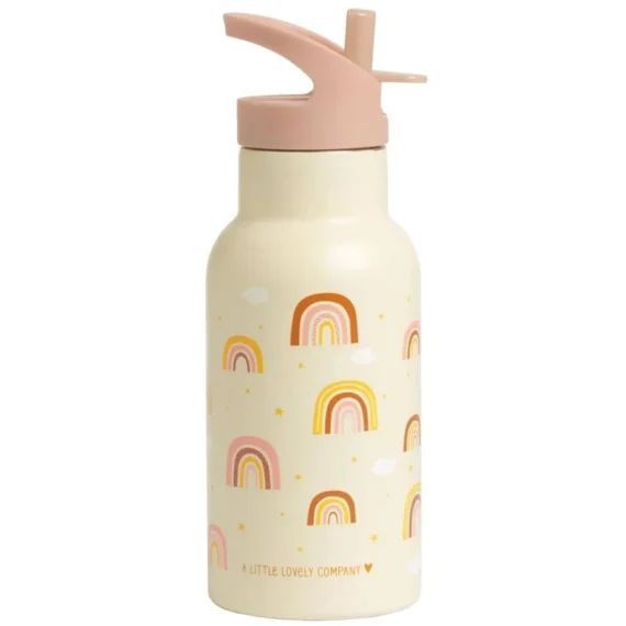 Gourde Isotherme Licorne Jaune, Orange, Rose