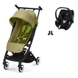 Poussette Cybex Libelle – Nature Green + Coque Auto Aton 5 – Deep Black (2022)