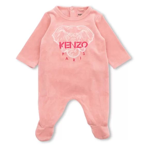 Pyjama en velours Fille Rose