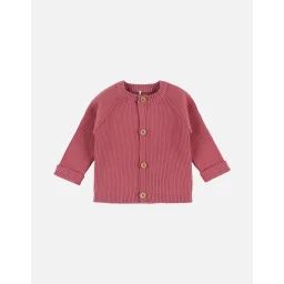 Cardigan En Tricot Bio Fin Rose