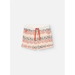 Short En Coton Avec Imprimé Ethnique Multicolore