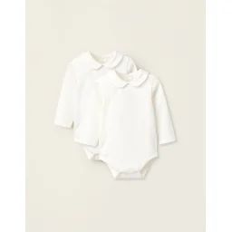 Pack 2 Bodies Avec Col Claudine Blanc