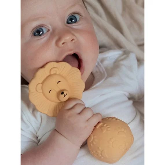 Hochet de dentition – MUSHIE beige