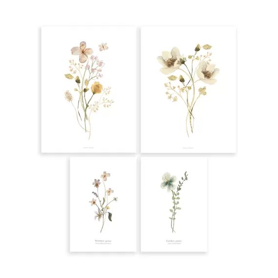Lot de 4 affiches Mademoiselle