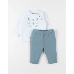 Set Sweat Et Pantalon Coton Blanc