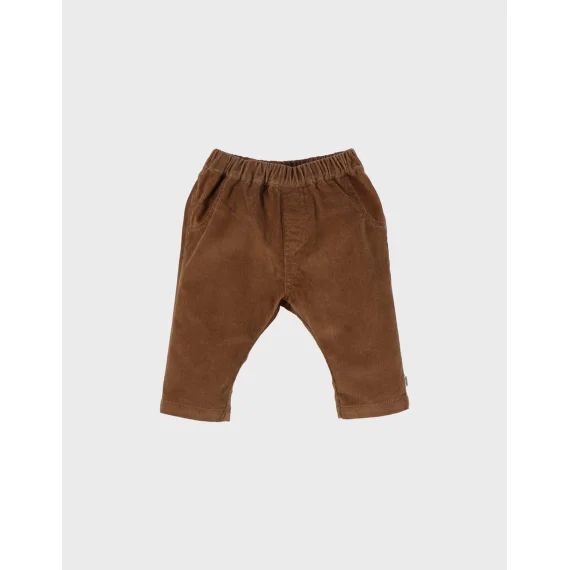 Pantalon En Velours Côtelé Marron