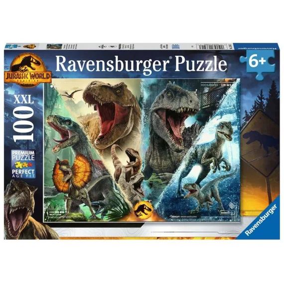 Puzzle Dino Jurassic World 3 100 Pcs Xxl Bleu