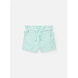 Bermuda En Coton Avec Imprimé À Carreaux Vert