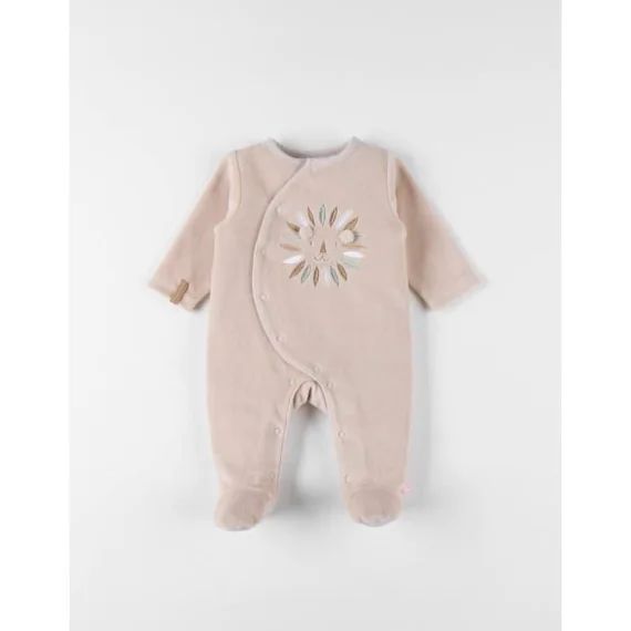 Pyjama En Velours Côtelé, Lion Beige