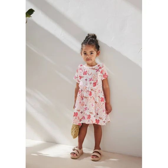 Robe Bébé En Gaze De Coton Lipsi Rose