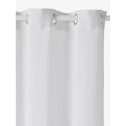 Rideau tamisant en gaze de coton blanc