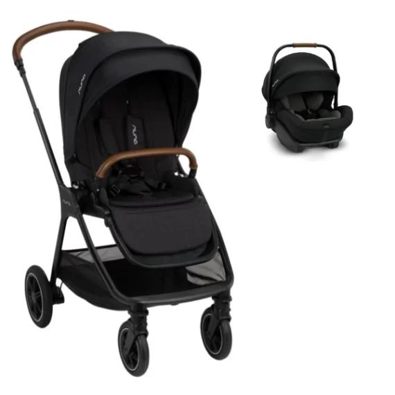 Poussette Nuna Triv Next + Coque Auto Arra Next – Caviar (2022)