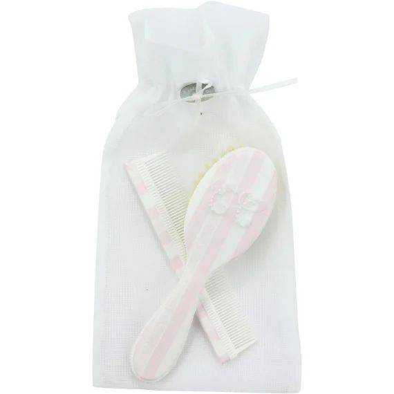 Ensemble brosse et peigne Garda rose