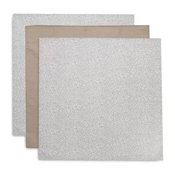 Lange Gaze De Coton Small Dotted – Jollein – Pack De 3 – Blanc – Mixte Multicolore