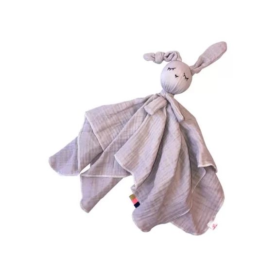 Doudou plat Lapin rose pâle