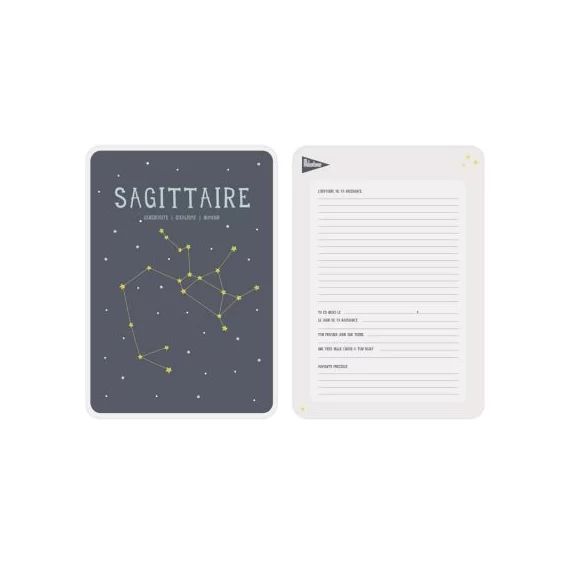 Affiche signe astrologique Sagittaire (21,4 x 32,5 cm)