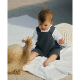 Combinaison Bébé Nid D&rsquo;abeille Mini Maya Anthracite