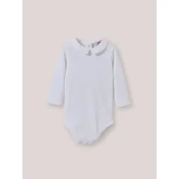 Body Col Mac Milan En Coton Biologique Blanc Casse