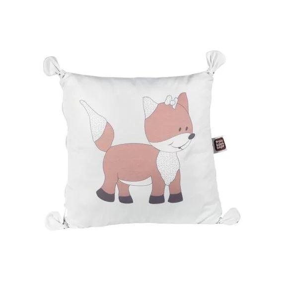 Coussin carré renard Rose des sables (30 x 30 cm)