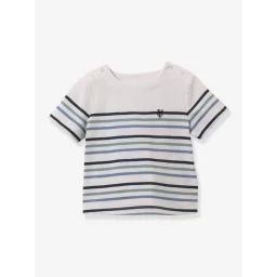 Tee-shirt rayé bébé – coton bio Cyrillus rayé vert
