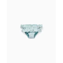 Bas De Bikini Vichy Avec Volants Brothers & Sisters Bleu Clair