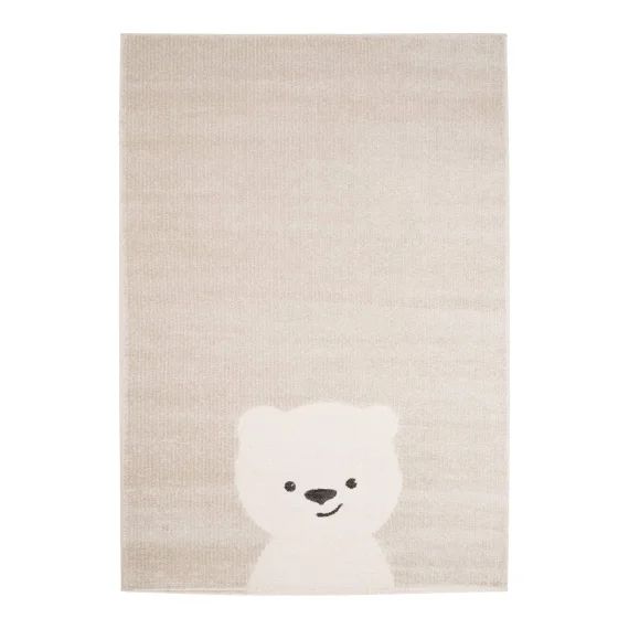 Tapis Enfant Super Doux Ourson Beige