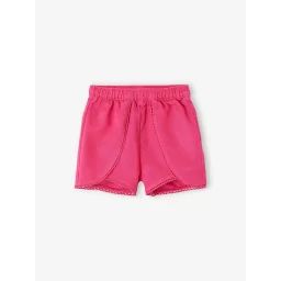 Short à pans bébé fuchsia