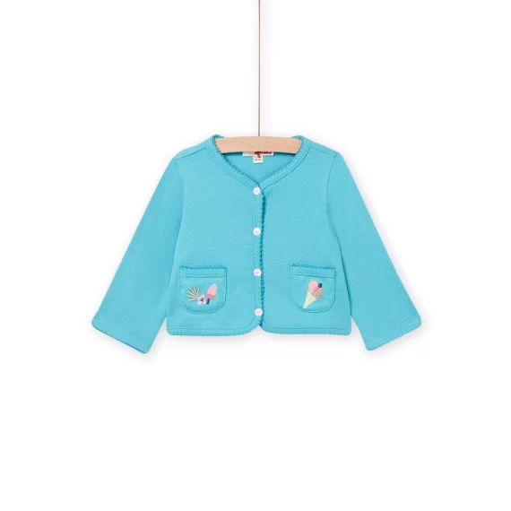 Cardigan Bleu Bébé Fille