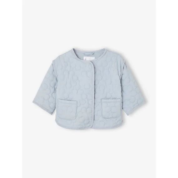 Veste matelassée bébé bleu pâle