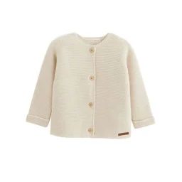 Gilet Bébé En Tricot Lou Blanc